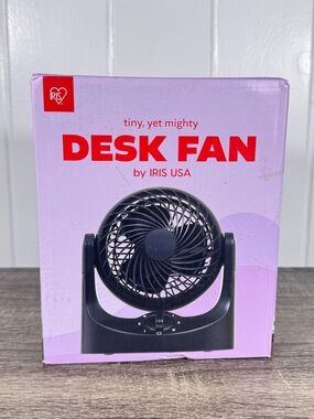 NEW Iris USA Desk Fan
